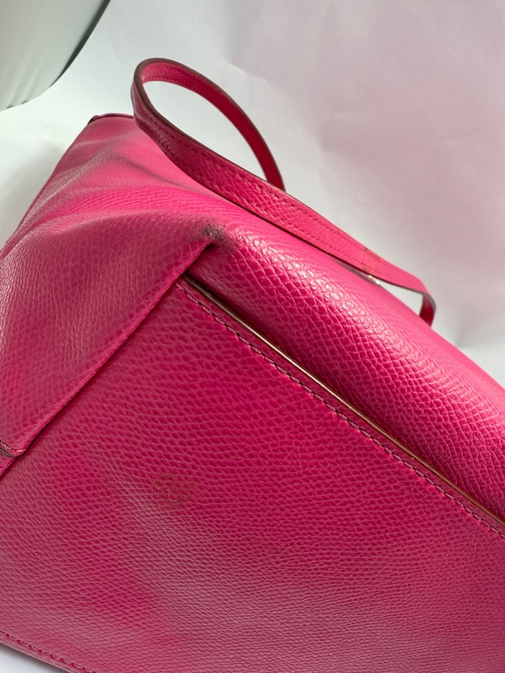 Coach Hot Pink Leather Tote with Gold Logo - Picture 15 of 15